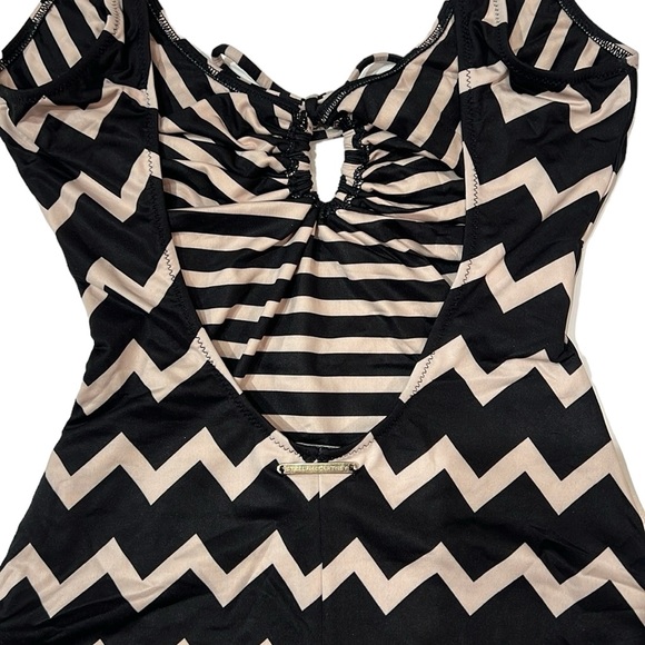 Stella McCartney Drawstring Tunnels Chevron One Piece - Picture 12 of 16
